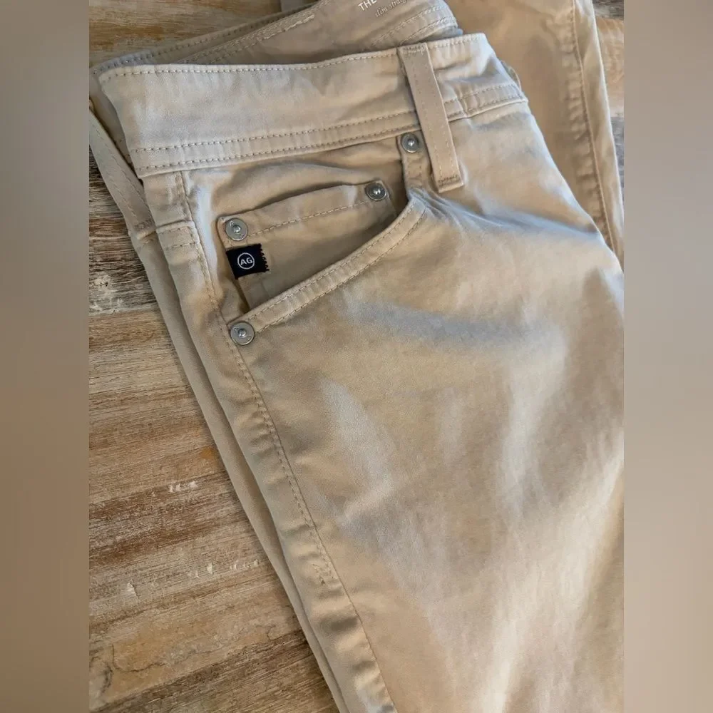 Ag Adriano Goldschmied Pants Men's Size 30 X 32 Everett Slim Straight Khaki Tan